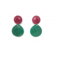 Pendientes Fresa y Verde